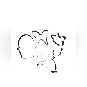 Cookie Cutters Lot of 6 Metal Spring/Easter Vintage Cookie Cutters